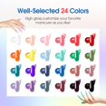 thumbnail image 2 of Kit de gel de uñas de polietileno ROSALIND, 24 colores con accesorios, 2 of 9