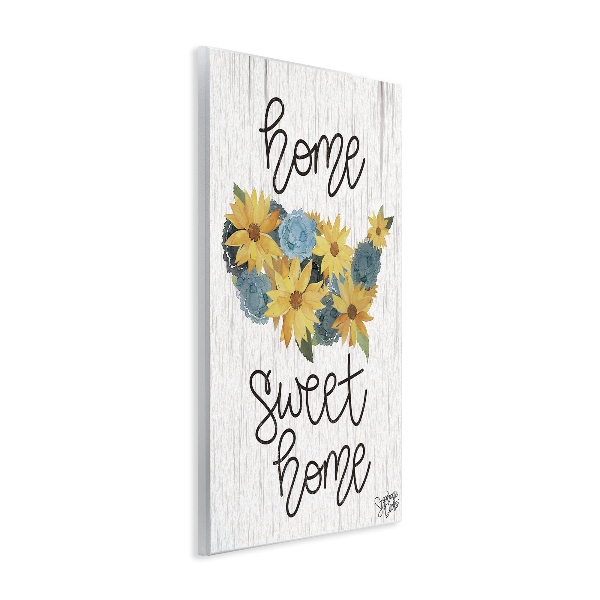 Stupell Industries Floral Americana Phrase Plants & Flowers Painting Unframed Art Print Wall Art, 13 x 19