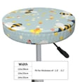 thumbnail image 4 of Bingfone12 Inch Padded Round Bar Stool Cover Cushion With Elastic Fabric Round Chair Seat - Bees, 4 of 7