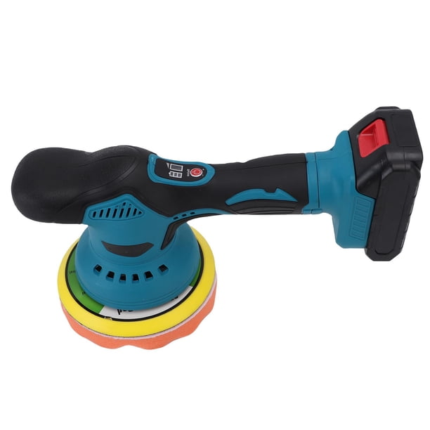 Pulidor Amortiguador De Coche Inalámbrico, 8 Máquina De Pulido De Cera De Velocidad Variable 5500RPM Con Pantalla LCD Y Batería De 2600mAh, Para