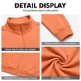 thumbnail image 6 of Mens Track Jackets Full Zip Mock Neck Sweatshirts Long Sleeve Fall Winter JacketsCoats with Pocket, 6 of 6