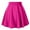 Hot Pink, variant on Aofany Women Plus Size Pleated Skirt Casual Fashion Solid Color Mini Skirt High Waist Knitting Cotton Short Skirt