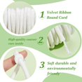thumbnail image 4 of 10 Yards Velvet Cord for Crafts 6mm White Round Tubing Fabric Cord with A Spool Piping Trim Velvet Cord Trim for Sewing Pillow Curtains Cloth Trimming Accessories, 4 of 9