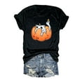 thumbnail image 1 of T-shirt Graphique d'Halloween pour Femmes Manches Courtes Col Rond pour Printemps Été Activités Extérieures et Usage Quotidien, 1 of 2