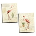 thumbnail image 2 of Gango Home Decor Tropical Florida Pink Flamingo & Pineapple Set; Two 16x20in Hand-Stretched Canvases, 2 of 6