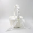 thumbnail image 3 of Ounissouiy Playa boda flor niña cesta lindo Bowknot romántico nupcial ceremonia fiesta elegante decoración suministros mujer Kits de decoración para fiestas, 3 of 6