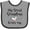 Heather and Black, variant on Inktastic My Great Grandma Loves Me Heart Great Grandchild Boys or Girls Baby Bib