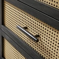 thumbnail image 6 of Better Homes & Gardens Springwood Caning 3-Drawer Nightstand with USB, Charcoal Finish, 6 of 11