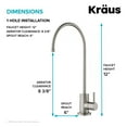 thumbnail image 6 of KRAUS Purita Single Handle Drinking Water Filter Faucet for Reverse Osmosis or Water Filtration System in Spot-Free Stainless Steel/Matte Black, 6 of 10