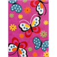 thumbnail image 1 of Well Woven 09305 Daisy Butterflies Kids Rug, Pink - 5 x 7 ft., 1 of 1