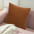 thumbnail image 6 of Curly Faux Decorative Pillow Cover | Soft Teddy Bear Style Cushion Case with Zipper | 17x17 Inch | 1-Piece for Living Room Couch Bed Sofa, 6 of 7