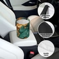 thumbnail image 6 of Wukai Emerald Color Gold Marble Print Car Trash Can - Easy to Clean Hanging Garbage Bin - Removable Liner - Leak-Car Garbage Can - Waterproof Trash Can for Car and SUV, 6 of 7