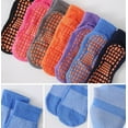 thumbnail image 4 of 7 Pairs Women Men Trampoline Socks Breathable Non-slip Athletic Socks for Yoga, Pilates, Barre, Dance, 4 of 9