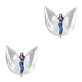thumbnail image 1 of Moyic Ala de danza del vientre de 360 grados con palo telescópico disfraces de adultos accesorios de baile profesional femenino para Type2 NO2, 1 of 6