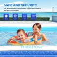 thumbnail image 3 of Inflatable Swimming Pool, WP4 118"X71"X20" Full-Sized 3M Family Inflatable Pool Thickened Lounge Pool for Kids Adults Summer Fun Pool Party, 3 of 8