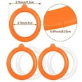 thumbnail image 6 of 1 Pcs Rubber Seals for Glass Jars,Silicone Replacement Gasket,3.7" Silicone Replacement Gasket Leak-Proof Canning Silicone Fitting Seals for Mason Jar Lids Glass Clip Top Jars(White), 6 of 7