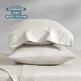 thumbnail image 5 of Bare Home Pillowcase Set - Premium 1800 Collection - Double Brushed - Ultra Soft - Standard Size, Modern Plaid - Stone/White, 2 Count, 5 of 6