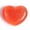 Orange, variant on HOOUN Heart Cat Eye Crystal Worry Stone Chakra Pocket Palm Skull Carved Healing Reiki-1 PC (Random Pick)-White