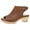 Tan, variant on Lizzy Peep-Toe Booties for Women - Linings from Recycled Materials and Leather for Breathability- Lightweight Rubber Outsole for Long-Lasting Wear Tan 7.5-8 M US
