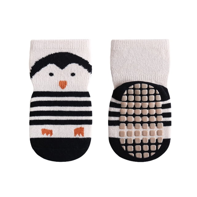 Calcetines de piso para niños pequeños con estampado de animales de dibujos animados Calcetines antideslizantes para niños Infantes Niñas Niños Nituyy Calcetines de bebé para niños pequeños
