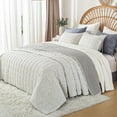 thumbnail image 2 of softpage White Twin Quilt Bedspread For Home Decor, 2 of 5