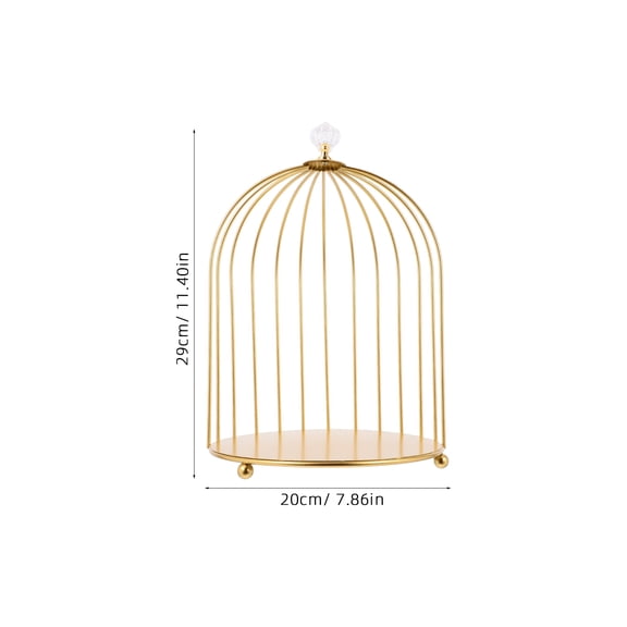 MERRYHAPY Elegant Golden Birdcage Cake Stand for Parties and Events, Eye-Catching Dessert Display Decor