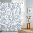 thumbnail image 4 of Shower Curtain Blue Flowers Hydrangea Shower Curtains for Bathroom Decor, Waterproof Polyester Shower Curtain Set with Hooks, Extra Long 72" x 84" Spring Floral Leaf, 4 of 9