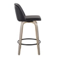 thumbnail image 5 of Toriano Counter Stools for Kitchen Counter, Counter Height Chairs, Bar Stools Set of 2, Counter Height Chairs, Bar Stools For Kitchen Island (Black Faux Leather), 5 of 6