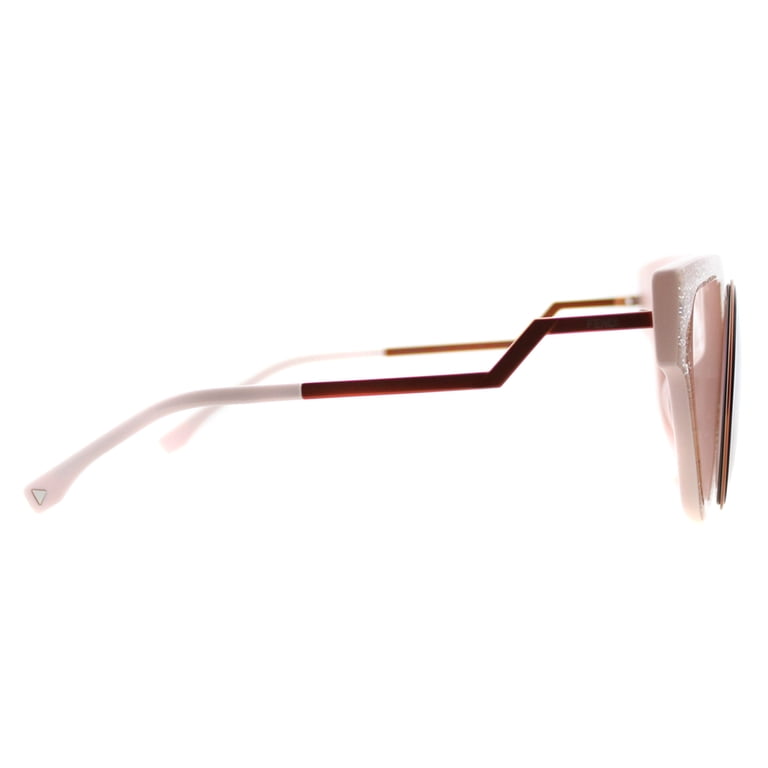 FENDI FF 0137/S 0NUG Orange/Pink Glitter Cat Eye Sunglasses  display picture 2