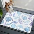 thumbnail image 5 of Blue Conch Coastal Bathroom Rug Washable 2x3 Entryway Rug Non Slip Shell Nautical Summer Beach Botanical Front Door Mat Low Pile Indoor Doormat Throw Floor Carpet for Kitchen Bedroom Entrance, 5 of 8
