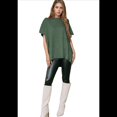 thumbnail image 2 of Suéter Holgado de Corta con Hombros Caídos para Mujer, Color Verde, Talla L, 2 of 9