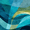 Abstract Ocean Wave, variant on UXIEQU Colorful Cat Canvas Wall Art Print 15.75x11.81 Inches