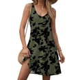 thumbnail image 2 of vigerkar Women's Summer U Neck Dress 2025 A-Line Floral Sleeveless Casual Sundresses with Pockets AG, M, 2 of 7