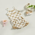 thumbnail image 3 of Infant Baby Girl Summer Clothes Set Checkerboard Plaid Floral Print Sleeveless Romper+Ruffle Shorts Outfit, 3 of 9