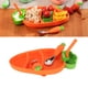 thumbnail image 5 of Juego De Alimentación De Silicona Para Bebé, Juego De Suministros De Alimentación En Forma De Zanahoria Con Tenedor, Cuchara, Cepillo De Limpieza De Paja Para Niños, 5 of 7