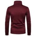 thumbnail image 3 of LYXSSBYX Men's Performance Long Sleeve Shirt Moisture Wicking Crew T-Shirt Turtleneck Solid Colour Stretch Slim Fit Bottoming Top Blouse, 3 of 6