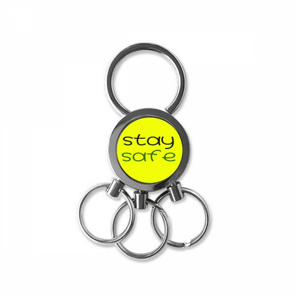 guarantee safety violation stainless steel metal key holder chain keychain