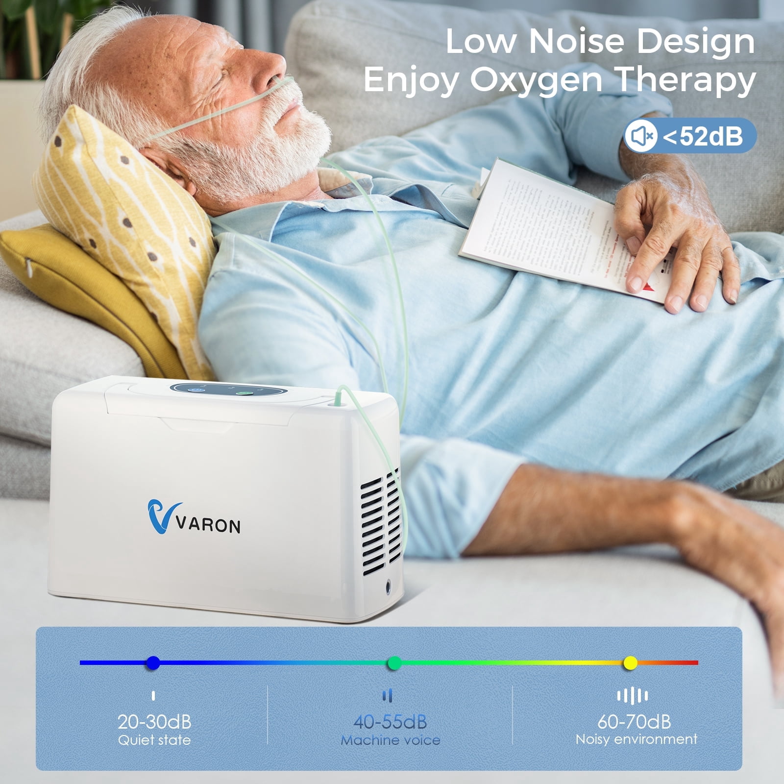 AKYDUCE 33%~ 3LOxygen&generator Tube &filters 𝗐𝗂th Accessories-(4Hrs) Quiet(All-Age Use) Concentrator de oxigeno for Travel,3.3𝑙𝑏𝑠 Lightwei Traveling