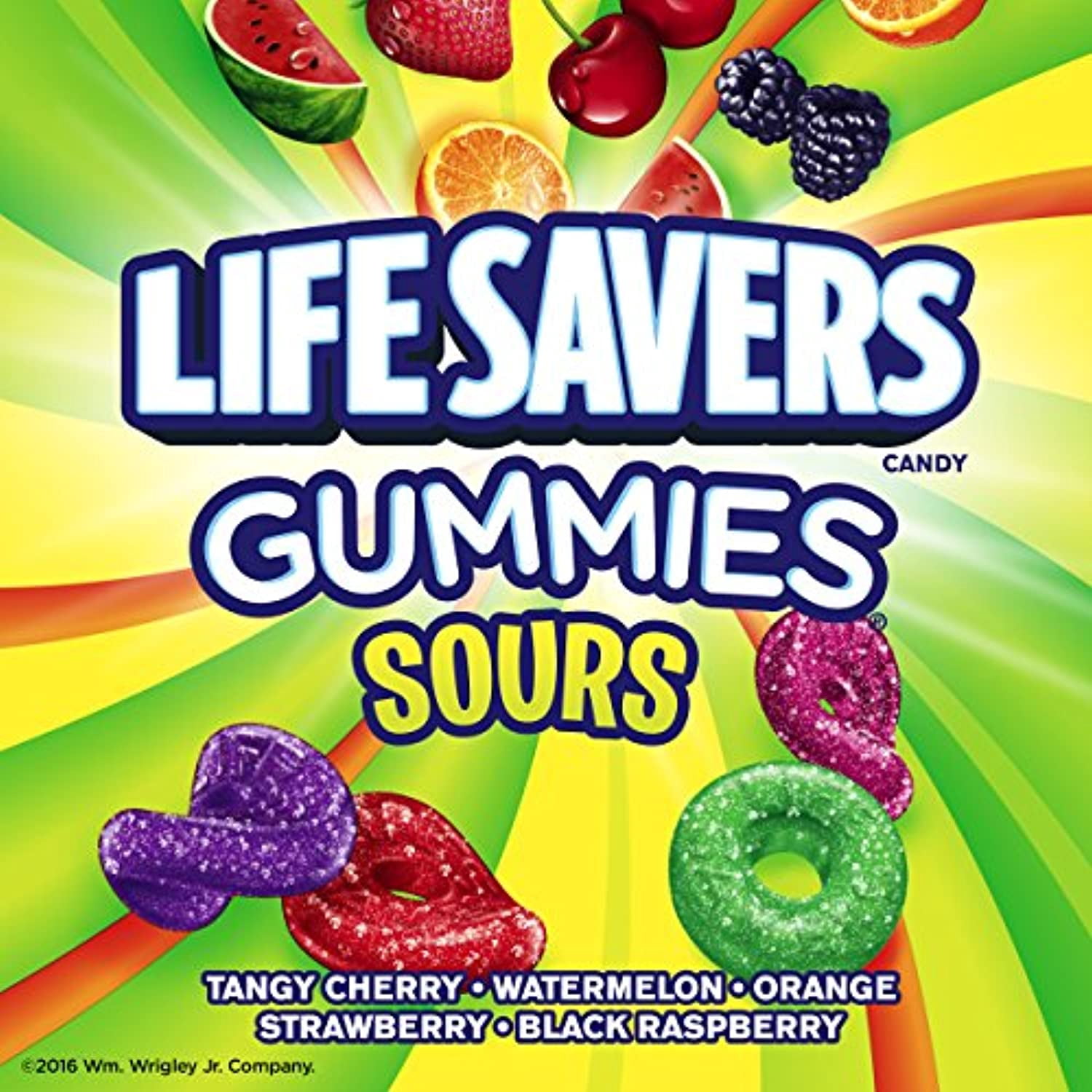 Life Savers Sours Gummies Candy Bag, 7 Ounce (Pack Of 12)