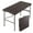 Brown, variant on WDZS 6 Foot Plastic Folding Table Portable Long Table for Indoor Outdoor Use Rectangular with Carrying Handle, Smooth HDPE , White