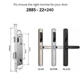 thumbnail image 2 of Waterproof Fingerprint Electronic Digital Smart Door Lock RFID Card Code Keyless Lock For Aluminum/sliding Door ,Easy Installation, 2 of 6