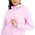 thumbnail image 2 of ID Ideology Performance Womens Zip Front Fleece Hoodie Phalaenopsis L, 2 of 3