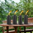 thumbnail image 2 of 6 Pack Metal Torch for Outside, 16oz Outdoor Metal Torch Garden Décor,59-Inch Upgraded Citronella Torches with 3-Prong Grounded Stake, Table Top Torches for Party Patio Pathway, 2 of 7