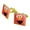 Gold, variant on Sesame Street Elmo Face Square Cufflink Set - Silver or Gold