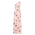 thumbnail image 6 of KOMOO Women One Shoulder Dress Floral Tie Dye Hollow Slit Long Dress Sleeveless Split Ruched Dress, 6 of 10