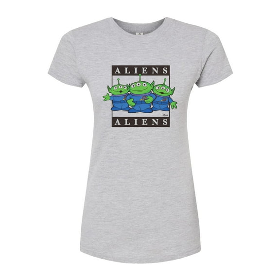 Toy Story 4 - Type Block Aliens - Juniors Fitted Graphic T-Shirt