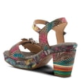 thumbnail image 7 of L`Artiste Leilanie Hand-Painted Leather Platform Heel Sandal, 7 of 7