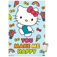 thumbnail image 1 of Hello Kitty - Happy Wall Poster, 22.375" x 34", 1 of 4