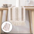 thumbnail image 2 of tredstone Dentelle Macramé Table Runner Creux Glands Crochet Table Runners 30x120cm, 2 of 8