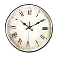 thumbnail image 1 of fastboy 12 Vintage Wall Clock Round Roman Numerals Easy Install Quartz Non Ticking, 1 of 6